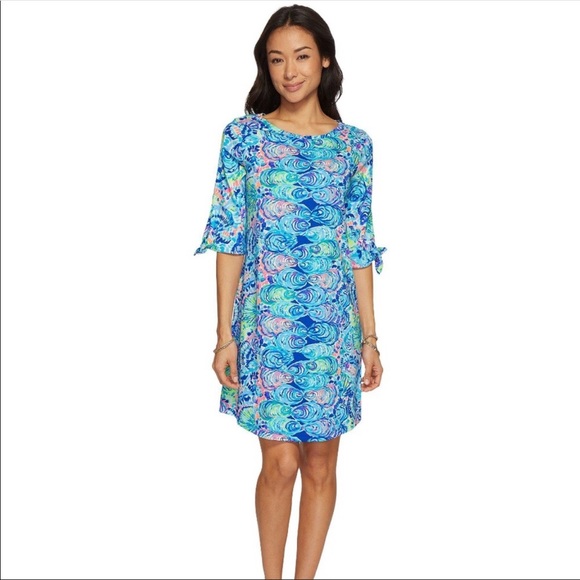 NWT Lilly Pulitzer Preston Dress Ocean Commotion - Picture 2 of 3